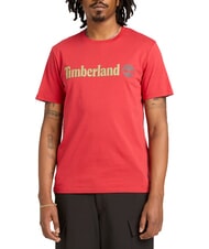 TIMBERLAND KENNEBEC RIVER LINEAR LOGO T-shirt in cotone - T-shirt Uomo