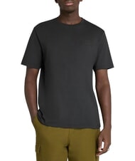 TIMBERLAND SILICON BADGE T-shirt in cotone, a maniche corte NERO - T-shirt Uomo - 1
