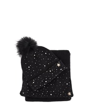 GAUD&Igrave; LISA Kit cappello e sciarpa NERO - Cappelli - 1