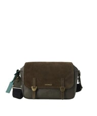 COCCINELLE STG CAMPUS WAXED SUEDE Borsa a tracolla fango - Borse Donna - 1