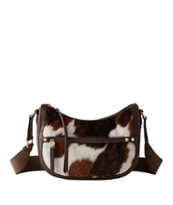 BORBONESE LUNA Borsa in cavallino naturale/cenere/cacao - Borse Donna - 1