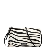 GIANNI CHIARINI HERMY Pochette in cavallino zebra bianco-nero - Borse Donna - 1