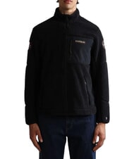 NAPAPIJRI YUPIK FZ 3 Pile con zip e logo black 041 - Felpe Uomo - 1