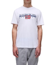 NAPAPIJRI S-AYLMER T-Shirt in cotone Bright white - T-shirt Uomo - 1