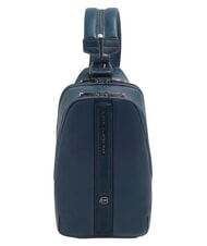 PIQUADRO VICTOR Zaino Monospalla in pelle blu - Zaini da lavoro porta PC - 1