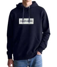 NAPAPIJRI B-BOX LOGO H Felpa con cappuccio blu marine - Felpe Uomo - 1