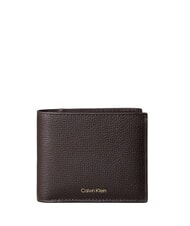 CALVIN KLEIN PREMIUM LEATHER Portafoglio in pelle ck dark brown - Portafogli Uomo - 1