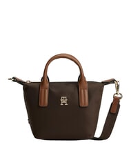 TOMMY HILFIGER POPETTE Borsa a mano, con tracolla e logo fondant brown - Borse Donna - 1