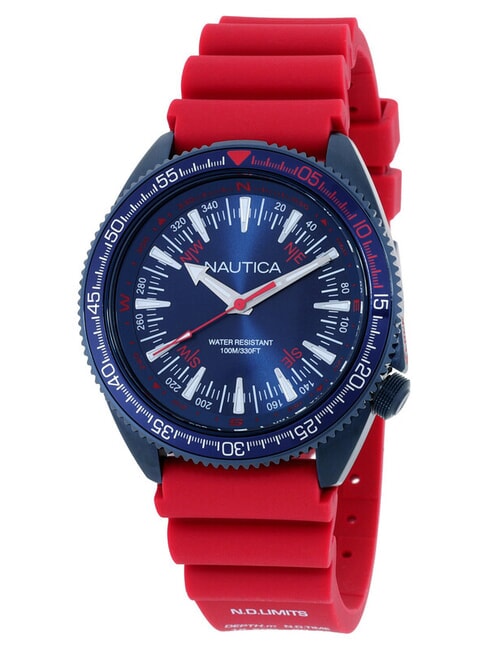 NAUTICA VINTAGE Orologio sportivo blu e rosso - Orologi
