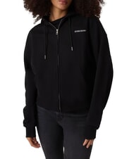 GUESS JEANS EMBRO Felpa con cappuccio e zip - Felpe Donna