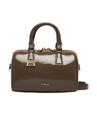 FURLA OLIVIA Borsa in pelle bauletto a mano, con tracolla muddy gray - Borse Donna - 1