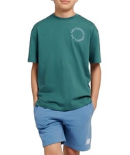 NEW BALANCE CIRCULAR LOGO T-shirt Bambini, in cotone - T-shirt
