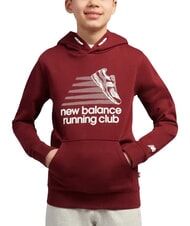 NEW BALANCE RUNNING CLUB Felpa Bambino, con cappuccio - Felpe