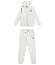 NEW BALANCE STACKED LOGO Tuta Bambini ash heather - Tute - 1