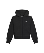 NEW BALANCE CROPPED FT Felpa full zip, con cappuccio - Felpe