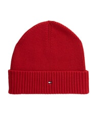 TOMMY HILFIGER TH FLAG Cappello beanie in cotone con risvolto - Cappelli