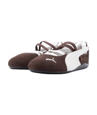 PUMA SPEEDCAT BALLET SD JR Ballerine in pelle pink shimmer- white - Scarpe Bambino - 1