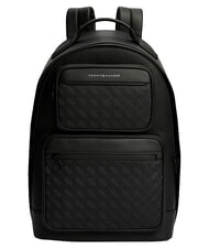TOMMY HILFIGER TH MODERN Zaino con doppio tasca anteriore black - Zaini Scuola & Tempo Libero - 1