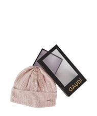 GAUD&Igrave; LISA Cappellino in lana con risvolto old pink - Cappelli - 1