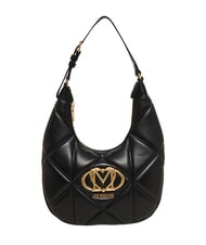 LOVE MOSCHINO EMBOSSED Q Borsa a spalla Nero - Borse Donna - 1