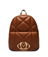 LOVE MOSCHINO EMBOSSED Zaino con tasca CUOIO - Borse Donna - 1