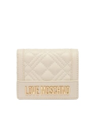 LOVE MOSCHINO QUILTED Portafoglio Mini avorio - Portafogli Donna - 1