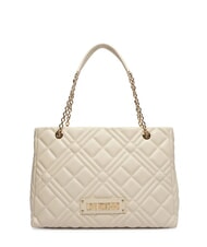 LOVE MOSCHINO QUILTED Borsa a spalla avorio - Borse Donna - 1