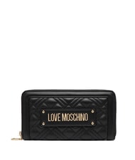 LOVE MOSCHINO QUILTED Portafoglio Zip Around  Nero - Portafogli Donna - 1