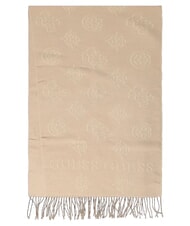 GUESS CARMELLA Sciarpa con frange light taupe logo - Sciarpe - 1