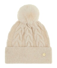 GUESS KNITTED Cappello con pon pon white - Cappelli - 1