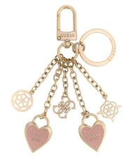 GUESS LOGO Portachiavi cuore rosewood - Portachiavi - 1