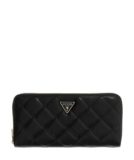 GUESS JULIET Portafoglio large zip around NERO - Portafogli Donna - 1