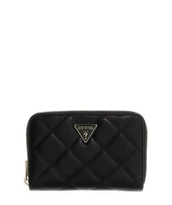 GUESS JULIET Portafoglio medio zip around NERO - Portafogli Donna - 1