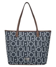 LIUJO EVRIM Shopper a spalla blu denim - Borse Donna - 1