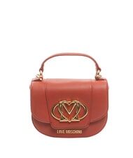 LOVE MOSCHINO OVAL FRIEZE Mini Bag a tracolla ruggine - Borse Donna - 1