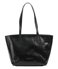 THE BRIDGE GUELFA Borsa shopper a spalla, in pelle Nero Oro - Borse Donna - 1