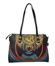 GATTINONI PLANETARIUM Borsa shopping, a spalla planet.black print - Borse Donna - 1