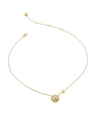 GUESS WILD FLOWER Collana con charm centrale a forma di cuore yellow gold - Collane - 1