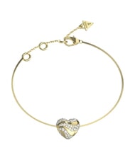 GUESS IN MY HEART Bracciale, charm a forma di cuore yellow gold - Bracciali Donna - 1