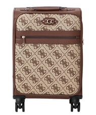 GUESS SAMANTHA 18 Trolley bagaglio a mano latte logo/brown - Bagagli a mano - 1