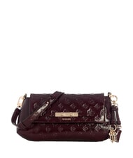 GUESS CARMELLA Borsa a tracolla burgundy logo - Borse Donna - 1