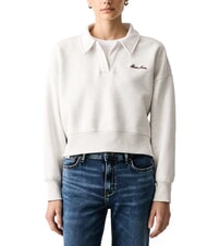 GUESS JEANS SCRIPT EMBRO NOTCH Felpa con colletto - Felpe Donna