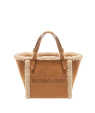 BORBONESE SUEDE LOGO Borsa shopping a mano, con tracolla - Borse Donna