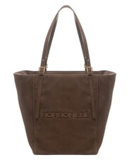 BORBONESE SUEDE LOGO Borsa shopping a spalla - Borse Donna