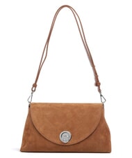 COCCINELLE NIKLA SUEDE BIMATERIAL Borsa a spalla cognac - Borse Donna - 1