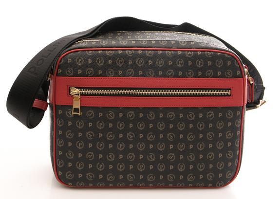 POLLINI Heritage Classic Borsa a tracolla nero lacca - Borse Donna