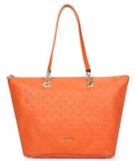 POLLINI Embossed Heritage Shopping bag a spalla ARANCIO - Borse Donna - 1