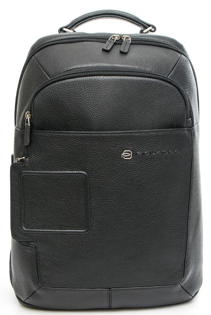 PIQUADRO VIBE OUT Zaino in pelle porta PC 15,6" Nero - Zaini da lavoro porta PC