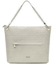 POLLINI Embossed Heritage Borsa a spalla, con tracolla e portachiavi BEIGE - Borse Donna - 1