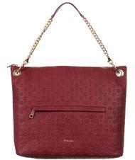 POLLINI Embossed Heritage Borsa a spalla, con tracolla e portachiavi bordeaux - Borse Donna - 1